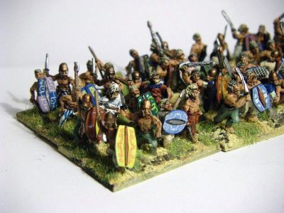 Gallic Close Formation Infantry
Mixed manufacturers, complex shield patterns from Veni Vidi Vici
Keywords: Gallic galatian EGERMAN