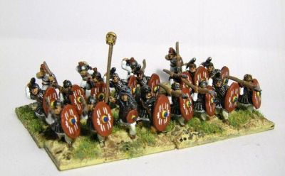 Late Roman (style) Auxilia
Donnington Miniatures with Veni Vidi Vici Shield patterns
Keywords: EIR LIR