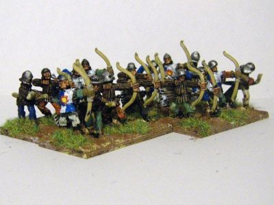 Longbowmen 
Old Glory (Rank & File range) figures. Slightly larger than Essex, similar to new Donnington
Keywords: WOTR