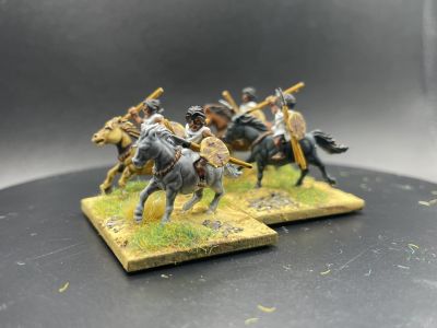 Numidian Cavalry
3D printed figures from 3D Breed's March to Hell range. See [url=https://madaxemandotcom.blogspot.com/2025/06/more-3d-printed-numidians.html]my blog[/url] for more info on how these were done.
