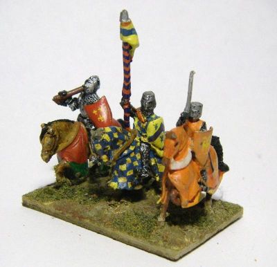 1200-1400 period Knights 
From left to right, Essex Miniatures, Irregular Miniatures and Museum Miniatures
Keywords: barded