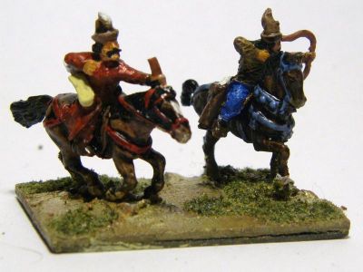 Eastern European Horse Archers
Eastern / Teutonic Horse Archers from [url=http://www.vexillia.ltd.uk/]Vexilia's Mirliton Range[/url]. One piece castings
Keywords: teuton lhungarian lserb lpolish lithuanian tatar moldavian eefcav