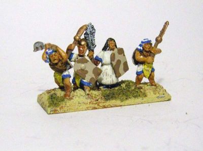 Mixed NKE Axemen
Black Hat figures at either end, Essex and Irregular on the left and right in the middle 
Keywords: NKE