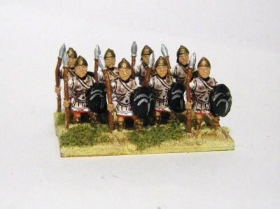 Carthaginian Poeni Spearmen
Spearmen from Essex. They are a touch short and stocky, but calling them poeni is a touch harsh. Code MPA76
Keywords: ecarthage lcarthage