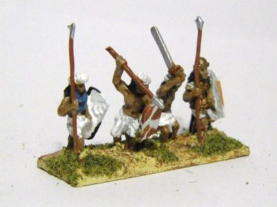 Classical Indian Infantry
from [url=http://www.museumminiatures.co.uk/pages/index.htm] Museum Miniatures [/url]. This range is not oversized compared to Essex, but looks a little skinny
Keywords: indian