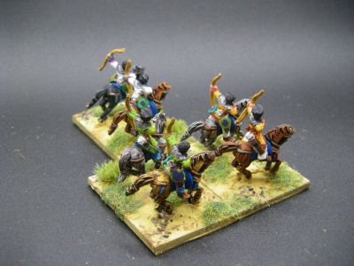 Byzantine Hyperkerastai Horse Archers 
[url=https://www.forgedinbattle.com/index.php?route=product/product&path=210&product_id=886]WE-BE05[/url] Early Byzantine (Justinian) - Hyperkerastai (Bow) from the Forged in Battle ranges
Keywords: MBYZANTINE