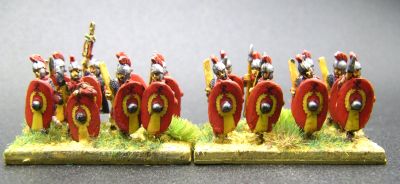 "Patrician" or Late Imperial Roman Legionaries 
With LBMS Shield transfers
