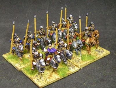 Roman Clibanarii Cavalry
Kontos, bow, shield. Random mix of 12 cavalry, including command. Figure code WE-RM09 Roman Clibanarii, 3rd century
Keywords: EIR LIR ebyzantine