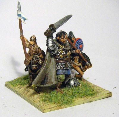28mm General for dark age steppe armies
A Salute! figure with some Essex cavalry 
