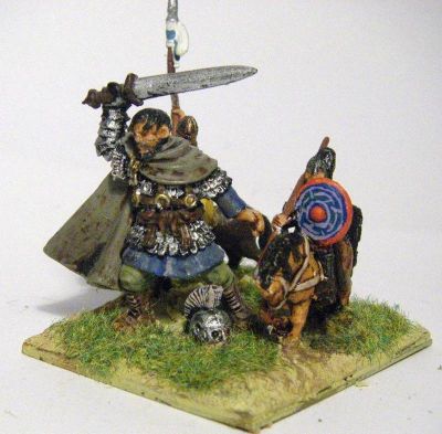 28mm General for dark age steppe armies
A Salute! figure with some Essex cavalry 
