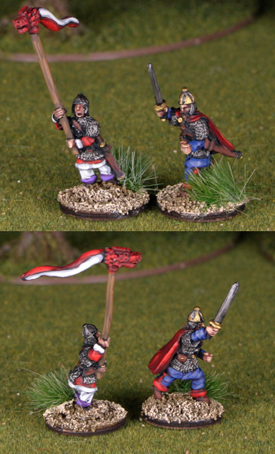 German Post Roman Foot Commanders
Germans from the end of Rome by [url=http://khurasanminiatures.tripod.com/]Khurasan Miniatures[/url], pictures with kind permission of the manufacturer
Keywords:  ealan goth gothfoot gothinf 