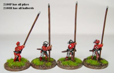 Swiss Pikes - Renaissance era
Swiss from [url=http://khurasanminiatures.tripod.com]Khurasan Miniatures[/url], pics with permission of the manufacturer
Keywords: Swiss