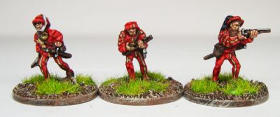 Swiss Arquebusiers
Swiss from [url=http://khurasanminiatures.tripod.com]Khurasan Miniatures[/url], pics with permission of the manufacturer
Keywords: Swiss