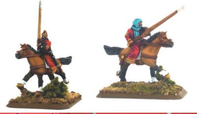 KM-1005 8th-11th Century Arab Cavalry (Arabitai, etc.), unarmoured, lance, shield (x 6)
Arabs from [url=http://khurasanminiatures.tripod.com/arab.html]Khurasan[/url], painted by Richard Lowles
Keywords: arabfoot arabcav umayyad, seljuk, ayyubid arabconquest, abbasid Turks, hindu