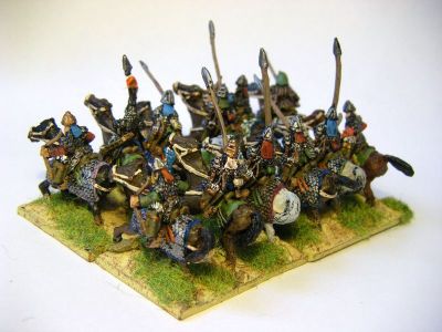 Alan & Sarmatian Cavalry
Alans & Sarmatians from [url=http://khurasanminiatures.tripod.com/sarmatian.html]Khurasan Miniatures[/url], including the odd Avar noble (anyone with a flag). Painted by me.
Keywords: alan sarmatian avar saka bosporan
