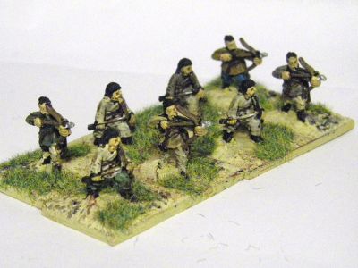 Sarmatian/Alan infantry skirmishers
Khurasan Miniatures KM-205 Sarmatian/Alan Spear-armed Infantrymen Standing KM-206 Sarmatian/Alan Bow-armed Infantrymen, Skirmishing 
Keywords:  Avar Sarmatian Alan 
