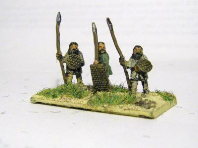 Sarmatian/Alan infantry with whicker shields 
Khurasan Miniatures KM-205 Sarmatian/Alan Spear-armed Infantrymen Standing KM-206 
Keywords:  Avar Sarmatian Alan 