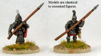 Tibetan dismounted cataphracts
Tibetans from [url=http://khurasanminiatures.tripod.com/tibetan.html]Khurasan[/url], photos provided by the manufacturer. Painted by [url=http://www.steve-dean.co.uk/]Steve Dean[/url] Painting Service.
Keywords: Tibet