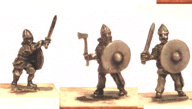 Viking Infantry from Khurasan Miniatures
New vikings from [url=http://khurasanminiatures.tripod.com/viking.html]Khurasan Miniatures[/url].  Viking Bondi/Raider/Hird/Leidang etc. infantry block, mixture of weapons (x 24, twelve different poses in each pack
Keywords: Viking