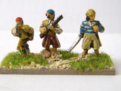 Pirate Infantry
Pirate figures. In this picture you have mostly Blue Moon with additional figure from Peter Pig on the left
Keywords:  Pirate