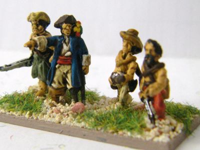 Pirate Infantry
Pirate figures. In this picture you have mostly Blue Moon with additional figures from Grumpys (right and far right)
Keywords:  Pirate