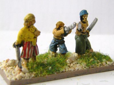 Pirate Infantry
Pirate figures. In this picture you have mostly Blue Moon with additional figure from Peter Pig, (centre)
Keywords:  Pirate