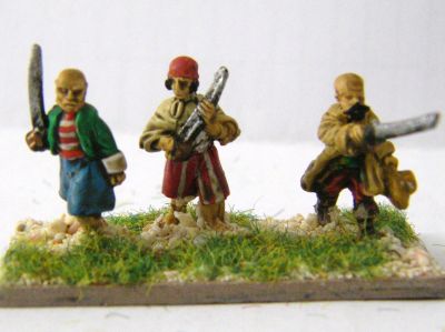 Pirate Infantry
Pirate figures. In this picture you have mostly Blue Moon with additional figure from Peter Pig, (right)
Keywords:  Pirate