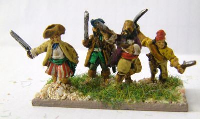 Pirate Infantry
Pirate figures. In this picture you have mostly Blue Moon with additional figures from Minifigs (far right)
Keywords:  Pirate