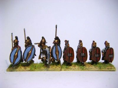 Greek Thureophoroi 
Xystons legendary huge ANC20104-Greek Thureophoroi figures next to Old Glory Republican Legionaries
Keywords: Hpeltast