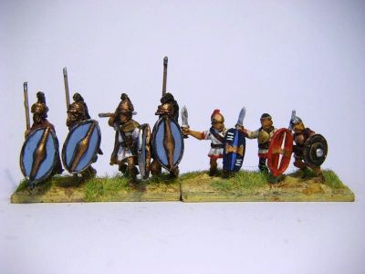Greek Thureophoroi 
Xystons legendary huge ANC20104-Greek Thureophoroi figures next to Corvus Belli Spanish
Keywords: Hpeltast
