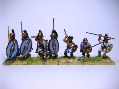 Greek Thureophoroi 
Xystons legendary huge ANC20104-Greek Thureophoroi figures next to Xyston thracians
Keywords: Hpeltast