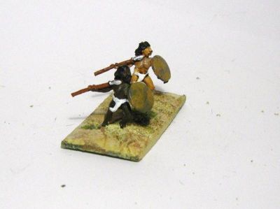 Arab / Numbian skirmishers
same figure, 2 paint jobs From [url=http://www.essexminiatures.co.uk/frames15anc.html]Essex's generic Arab ranges[/url]
Keywords: arab khurasanian umayyad bedouin berber nubian