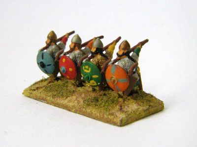 Dailami Foot
Arab figures from Essex - AEA 22 (I think - they used to be called "Ghaznavid Spearman" before Dailami were invented in DBM) 
Keywords: Ghaznavid arabcav abbasid bedouin arab seljuk