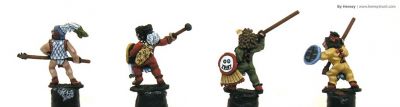 Aztec warriors 
Aztecs painted by [url=http://www.heresybrush.com/]Heresy Brush[/url] from Spain. 
Keywords: aztec