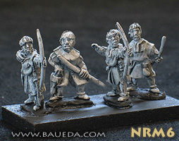 Norman foot archers.
New Normans from Baueda, sculpted by M Campagna. Pictures with permission of [url=http://www.vexillia.ltd.uk]Vexillia[/url] 
Keywords: Norman crusader