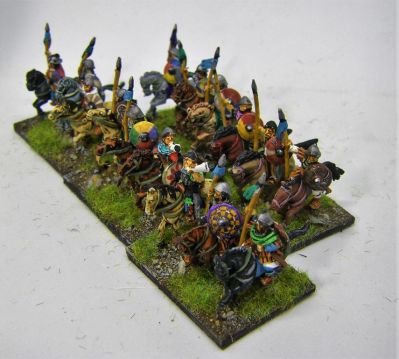 Carolingian Impetuous Cavalry 
A few mounted archers from Baueda mixed in as I had them spare
