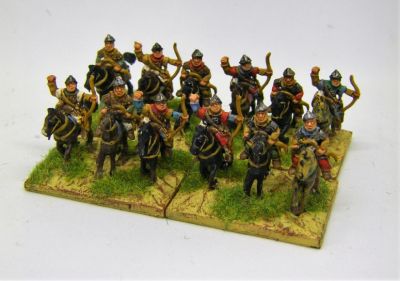  Carolingian mounted archers
 In the metal the figures are a little underwhelming, and look somewhat oddly proportioned but the detail is (like with most Baueda figures) really clearly defined and takes a wash extremely well.
