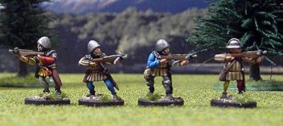 100YW Troops from Corvus Belli Crossbowmen 2 (8)
Available in the UK from [url=http://www.vexillia.ltd.uk]Vexilia[/url], Europe from [url=http://www.corvusbelli.com/en/default.asp]Corvus Belli[/url] or the US from [url=http://www.50paces.com]50 Paces[/url]
Keywords: 100YW condotta