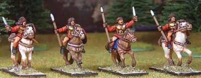 Libyan cavalry. Spear, muscled pectoral, round shield.
Available in the UK from [url=http://www.vexillia.ltd.uk]Vexilia[/url], Europe from [url=http://www.corvusbelli.com/en/default.asp]Corvus Belli[/url] or the US from [url=http://www.50paces.com]50 Paces[/url]
Keywords: Carthage