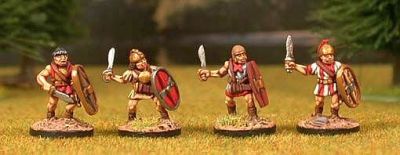 Scutarii 1. Attacking, sword (falcata or gladius), scutum (oval shield).
Available in the UK from [url=http://www.vexillia.ltd.uk]Vexilia[/url], Europe from [url=http://www.corvusbelli.com/en/default.asp]Corvus Belli[/url] or the US from [url=http://www.50paces.com]50 Paces[/url]
Keywords: ancspanish