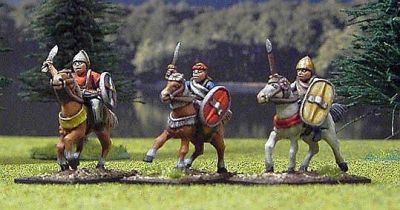 Corvus Belli Spanish Celtiberian Cavalry.
Available in the UK from [url=http://www.vexillia.ltd.uk]Vexilia[/url], Europe from [url=http://www.corvusbelli.com/en/default.asp]Corvus Belli[/url] or the US from [url=http://www.50paces.com]50 Paces[/url]
Keywords: ancspanish