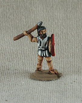 Classical Greek Era Skirmisher 
Greeks - pictures kindly provided by [url=http://shop.ancient-modern.co.uk/greeks-23-c.asp]Donnington Miniatures[/url], the manufacturer and painted by their painting service. GRF03 Psilos javelin, shield (pelta)
 
Keywords: hgreek hskirmisher