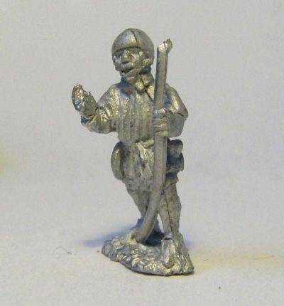English Longbowman
New castings from [url=http://www.donnington-mins.co.uk/]Donnington[/url], to be released at Salue 2009. These have a different sculptor to the "old" Donnington figures and will be sold under a different brand. This chap is giving those damn Frenchies the finger!
Keywords: 100YW