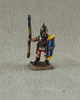 IBF02 Spanish Scutarius
Ancient Spanish range from [url=http://shop.ancient-modern.co.uk/ancient-spanish-and-celtiberians-27-c.asp]Donnington[/url]. Pictures provided by the manufacturer, and painted by their painting service. unarmoured, spear, oval shield, Montefortino helmet

Keywords: aspanish celtiberian