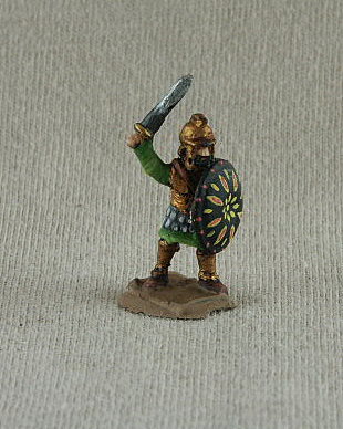 Carthaginian CAF01 Libyan Officer
Carthaginians from [url=http://www.donnington-mins.co.uk/]Donnington[/url]. Painted by their own painting service. This figure is medium foot, large round shield

Keywords: Lcarthage ecarthage carthage