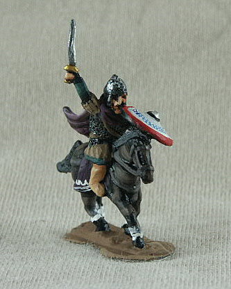 Gothic Cavalry GOC01 Mounted General or King
Gothic Cavalry from [url=http://www.donnington-mins.co.uk/]Donnington[/url]. GOC01 Mounted General or King mail shirt, pteruges, sword, late Roman helmet, cloak, shield
Keywords: gothcav georgian lgoth lombards