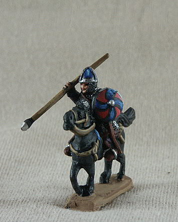 Ottonian Knight
Ottonian range from [url=http://shop.ancient-modern.co.uk]Donnington[/url] DOC03 Mounted Knight Knight mail hauberk, spear on shoulder, helmet, round shield. DOC04 Mounted Knight Southern French Knight mail hauberk, spear, helmet, round shield
 
 
Keywords: ottonian emgerman