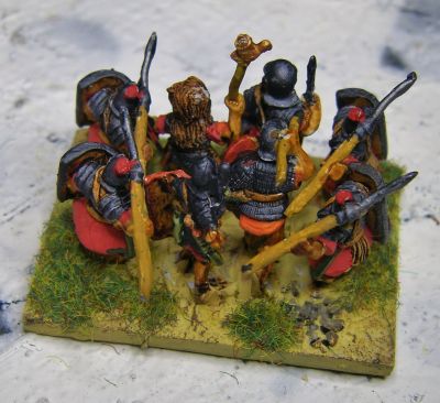 Legionaries
Some random figures I had kicking around, painted up with Contrasts. Most are Donnington, I think one may be Corvus Belli and the standard bearer is maybe Magister Militum/Chariot?
