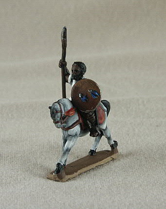 TC21 Mounted Andalusian Negro Jinete
Seljuk troops from [url=http://www.donnington-mins.co.uk/]Donnington[/url]. Painted by Donningtons painting service. TC21 Mounted Andalusian Negro Jinete
spear, round adarga shield
Keywords: Seljuk fatimid mamluk umayyad ayyubid berber arabcav andalusian