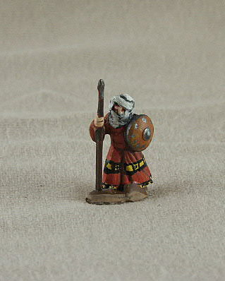 TF17 Arab Spearman/Sudanese Guard
Seljuk troops from [url=http://www.donnington-mins.co.uk/]Donnington[/url]. Painted by Donningtons painting service. TF17 Arab Spearman/Sudanese Guard
long coat, spear, round shield (suitable for Arab, Andulsian and Maghribi armies)

Keywords: Seljuk fatimid mamluk umayyad ayyubid berberarabfoot